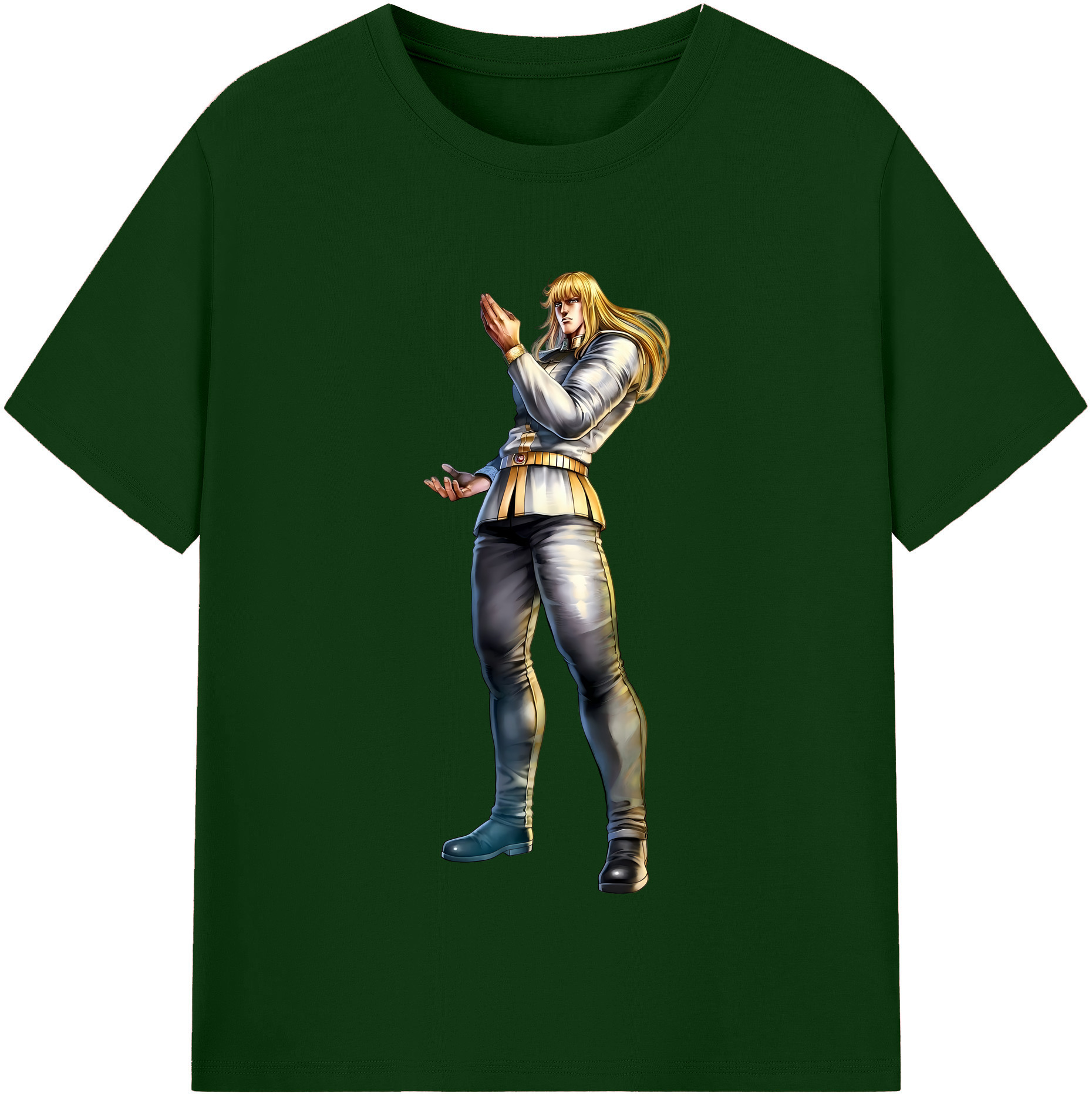 （画像用） 北斗の拳 Fist of the North Star 綿100％半袖Tシャツ（フロントプリント）